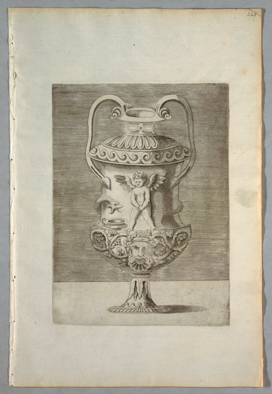 Vaso (Tavola 9 di una Serie) da Enea Vico