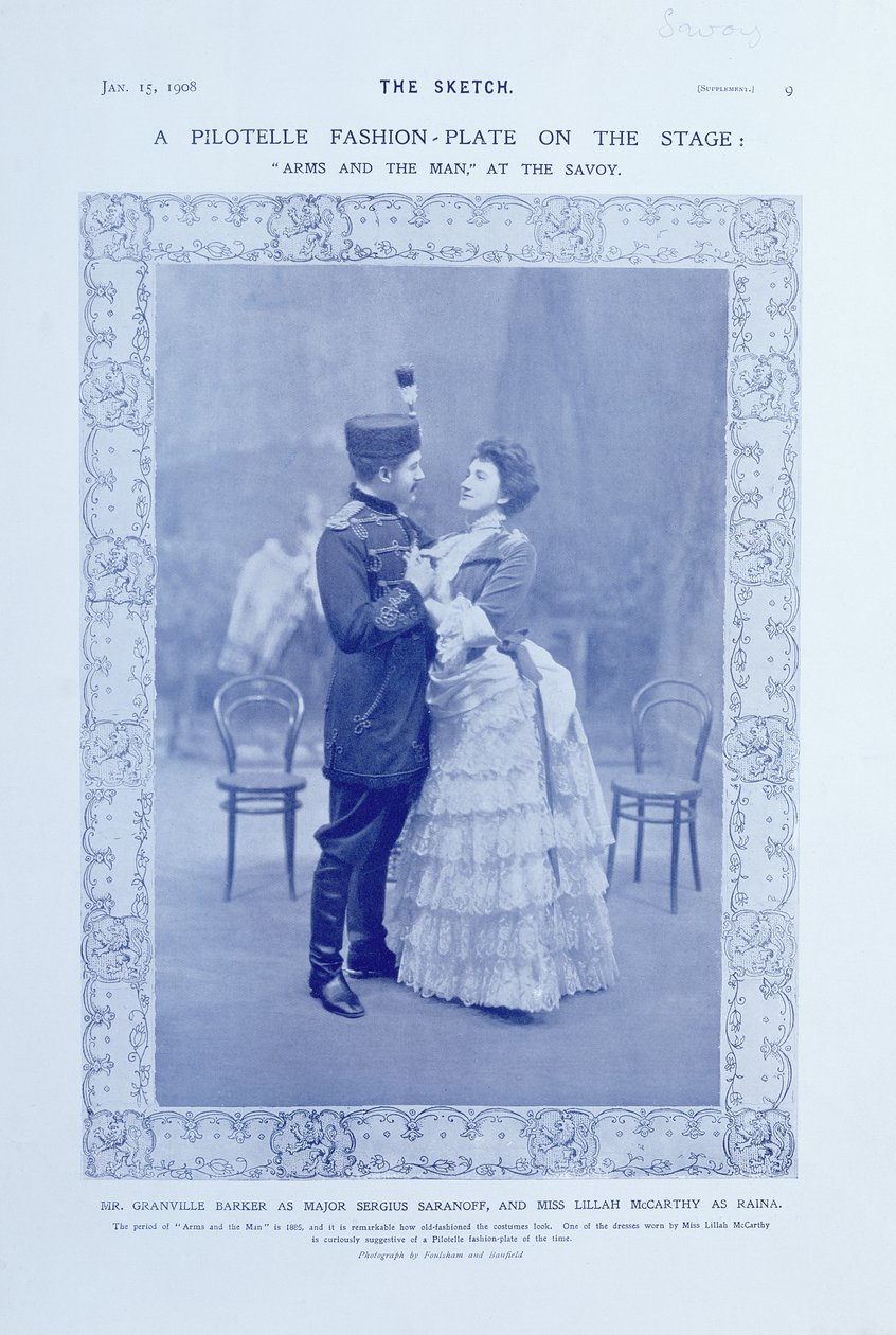 Una moda Pilotelle sul palco, 15 gennaio 1908 da English Photographer