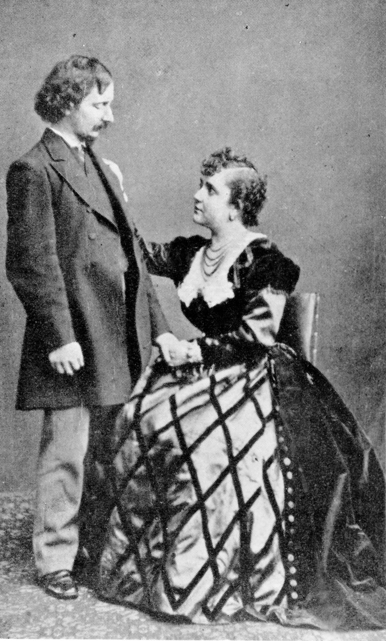 Algernon Charles Swinburne e Adah Menken da English Photographer