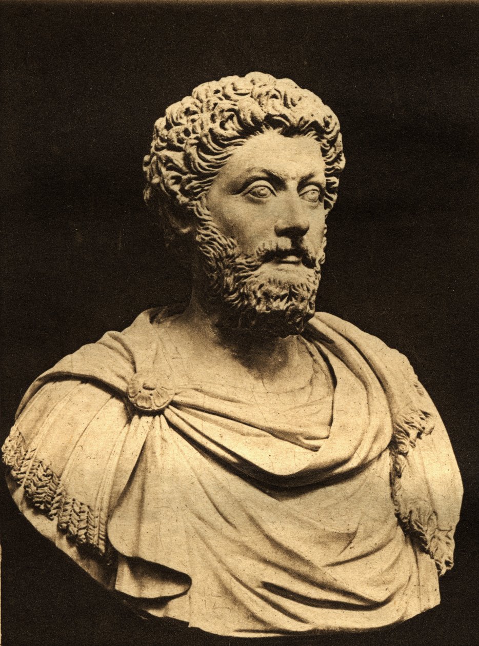 Busto di Marco Aurelio (marmo) da English Photographer