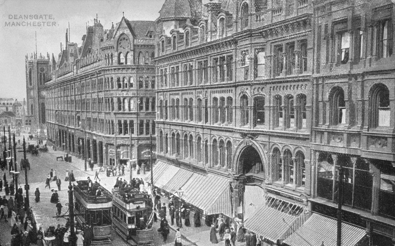 Deansgate, Manchester, c.1910 da English Photographer