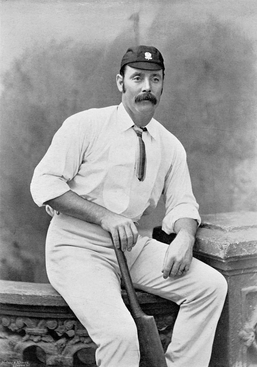 George Ulyett, da Famous Cricketers and Cricket Grounds, pubblicato da Hudson e Kearns, 1895 da English Photographer