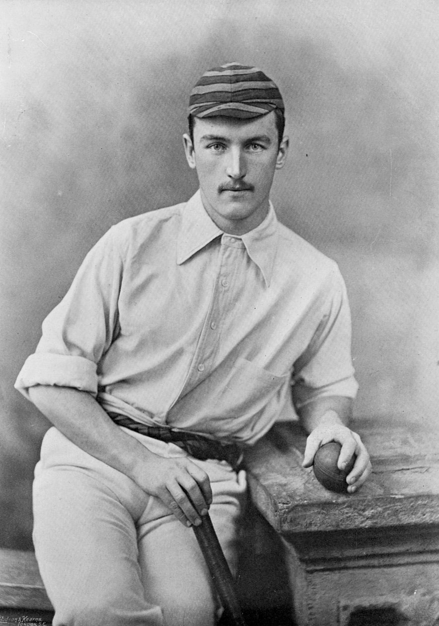 J.J. Ferris, da Famous Cricketers and Cricket Grounds, pubblicato da Hudson e Kearns, 1895 da English Photographer