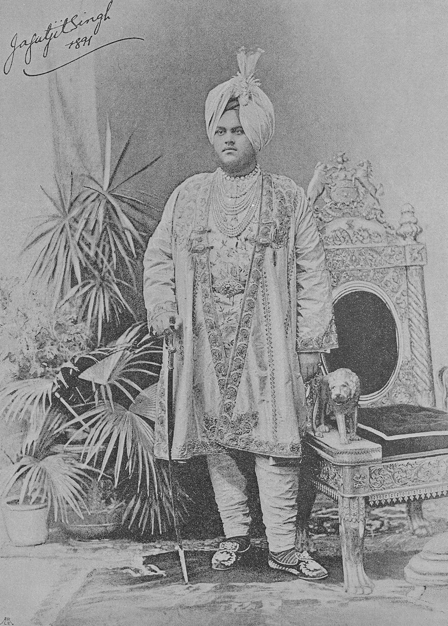 Jagatjit Singh di Kapurthala, 1891 da English Photographer