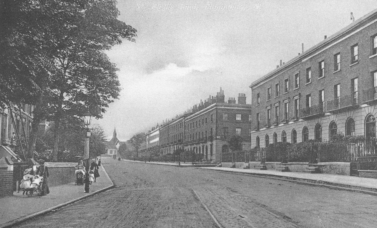 St. Pauls Road, Canonbury, Islington, c.1905 da English Photographer