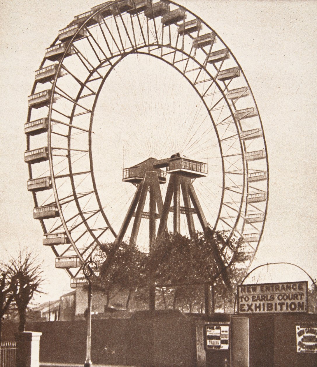 La grande ruota, Earls Court, c.1900 da English Photographer