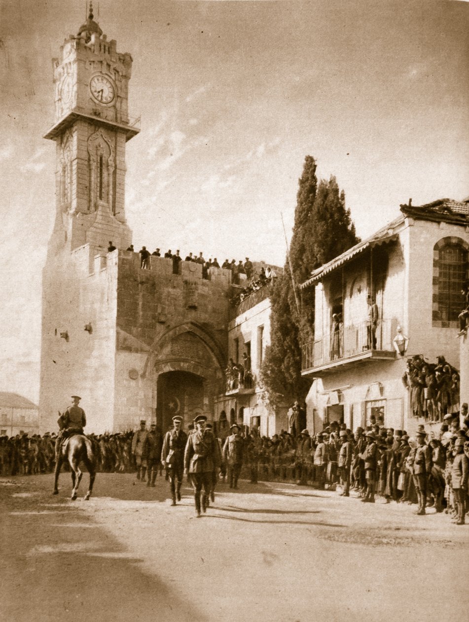 I liberatori di Gerusalemme: Storico ingresso di Sir Edmund Allenby nella Città Santa, 1914-19 da English Photographer
