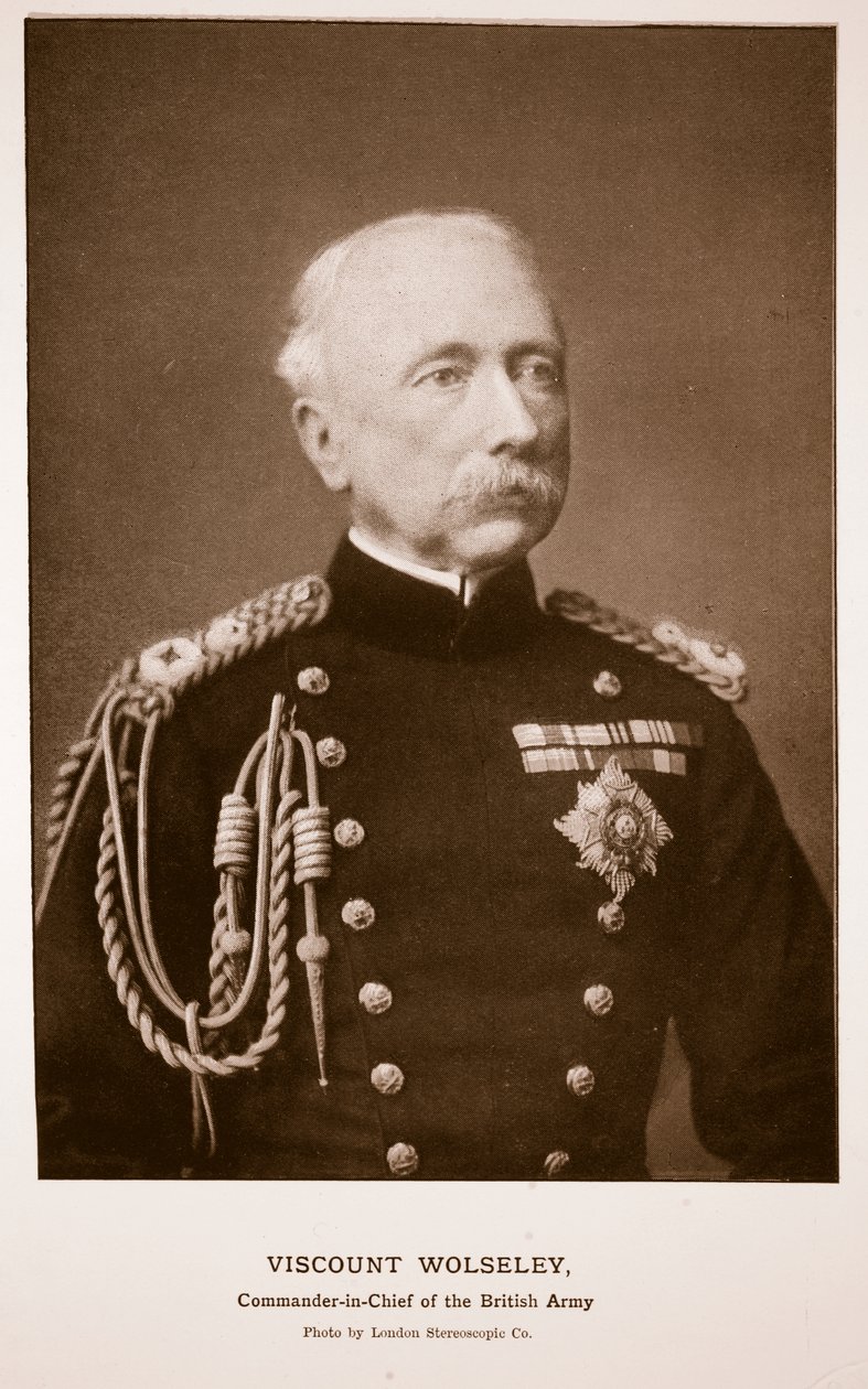 Visconte Wolseley, fotografia attribuita a London Stereoscopic Co. (foto seppia) da English Photographer