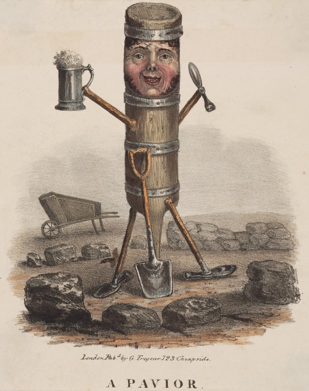 Un Pavior, c.1810-60 da English School