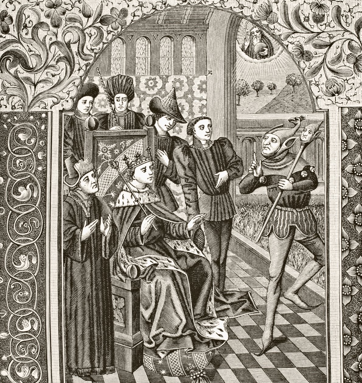 Un giullare di corte, 1878 da English School