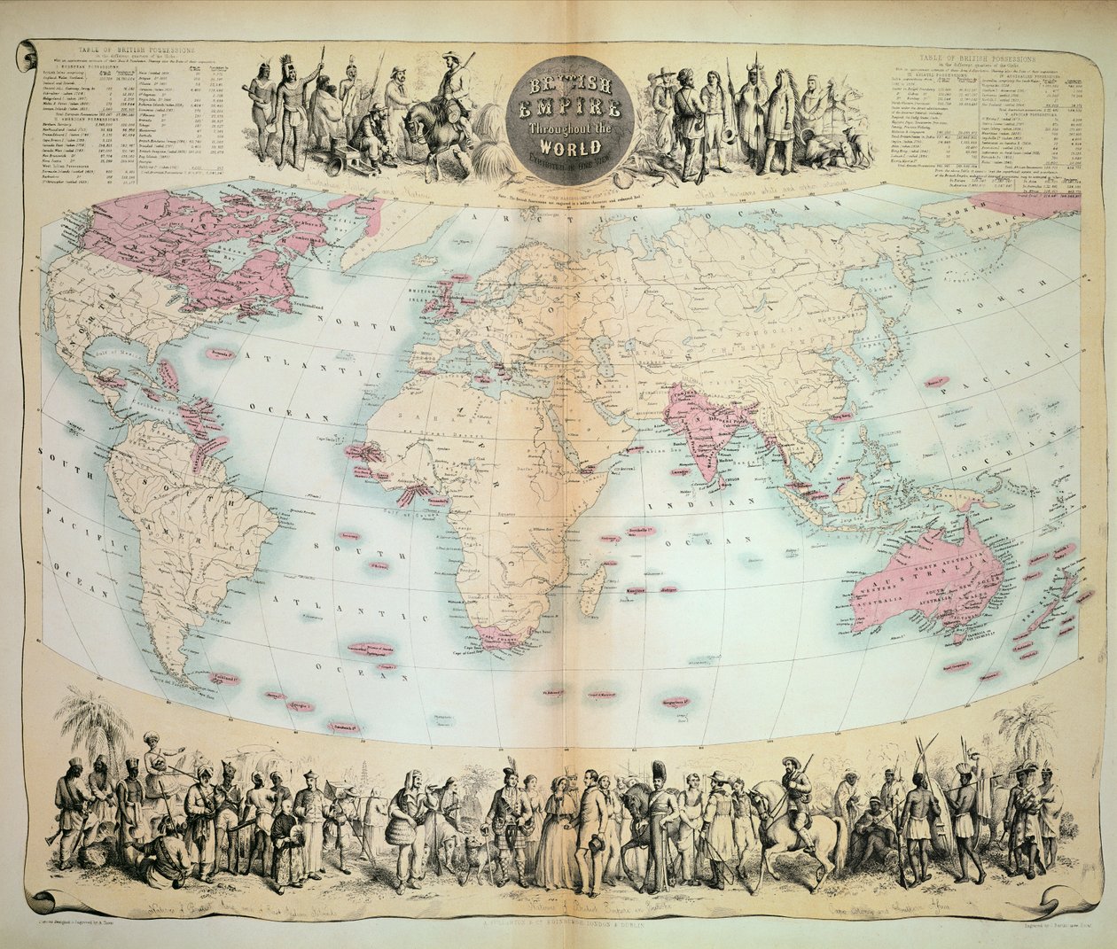 Impero britannico in tutto il mondo da English School