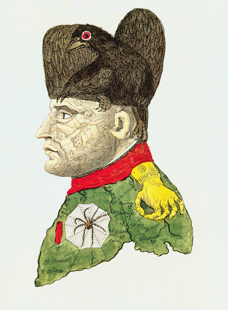 Caricatura di Napoleone Bonaparte (1769-1821) da English School