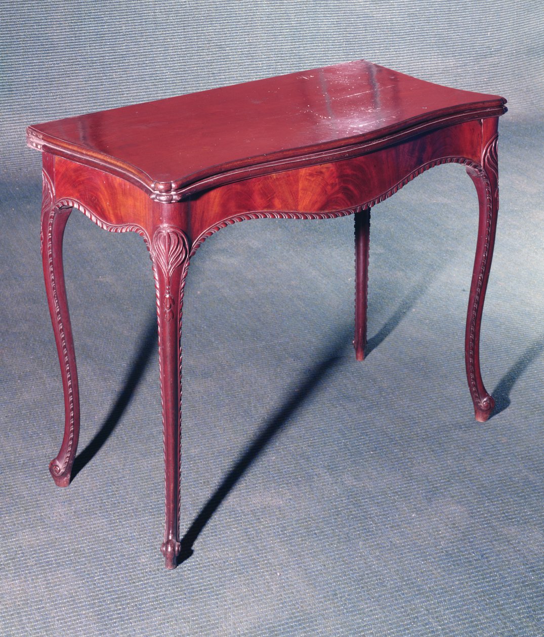 Tavolo da gioco intagliato, c.1770 da English School