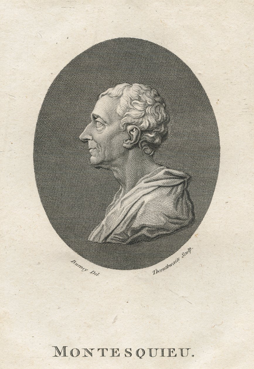 Charles Louis de Secondat, Barone di Montesquieu (1689-1755) da English School
