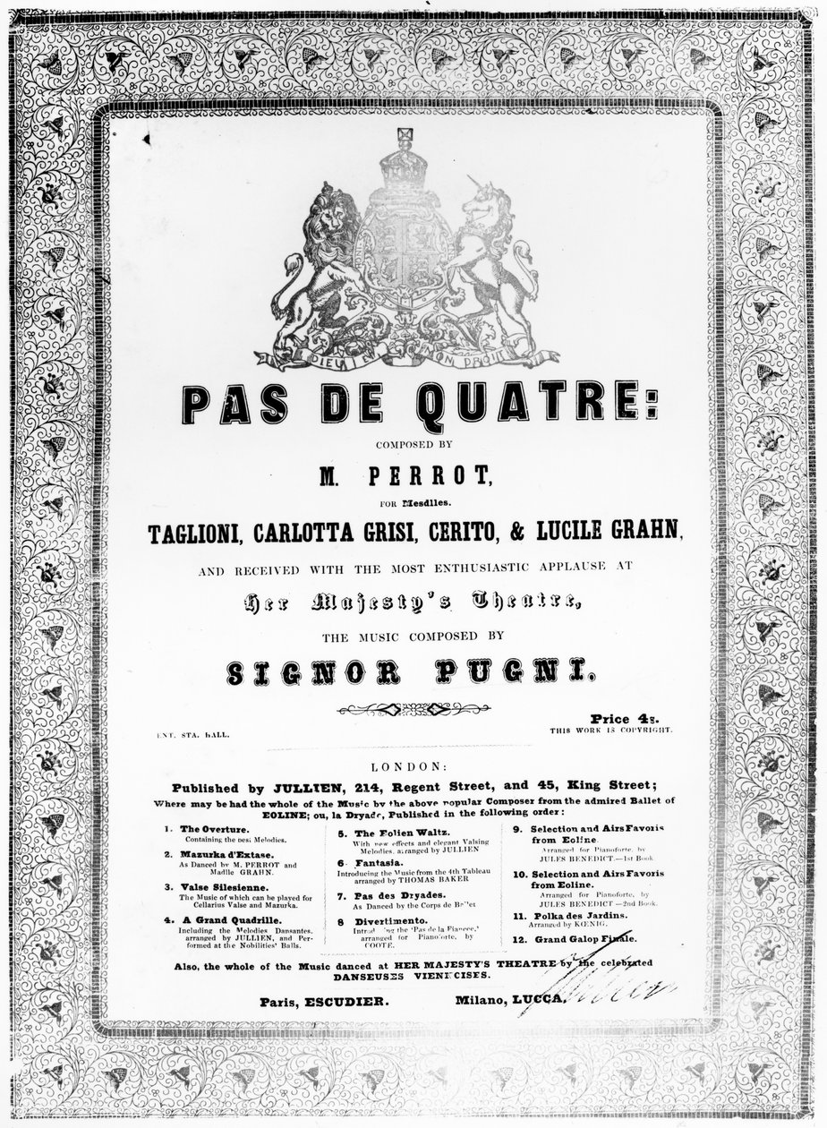 Copertina dello spartito per 