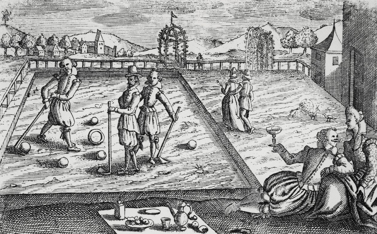 Croquet, c.1650 da English School