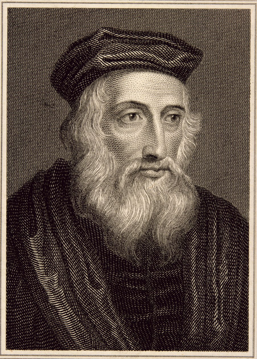 John Wycliffe (c.1330-84) da English School