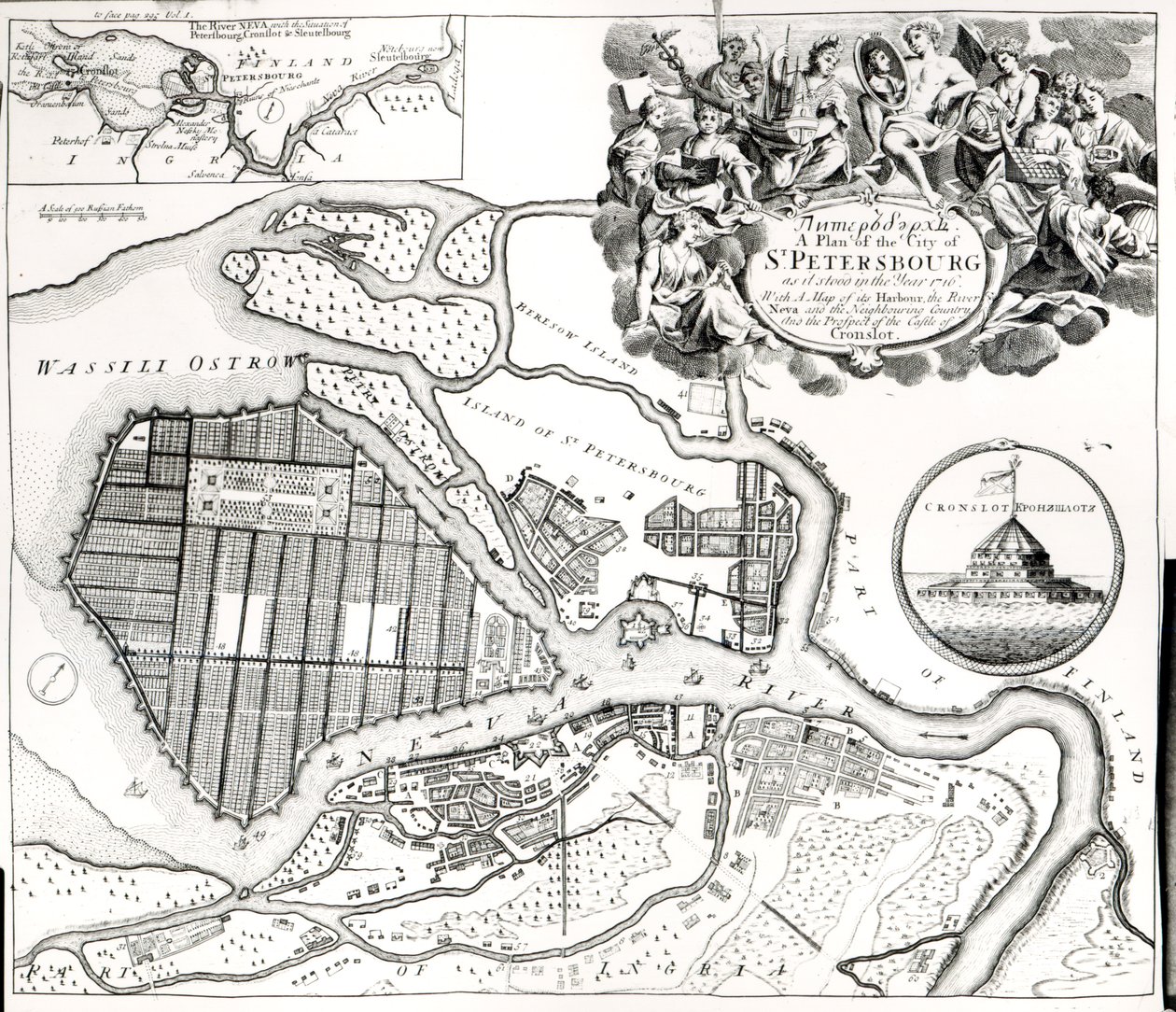 Mappa di San Pietroburgo da English School