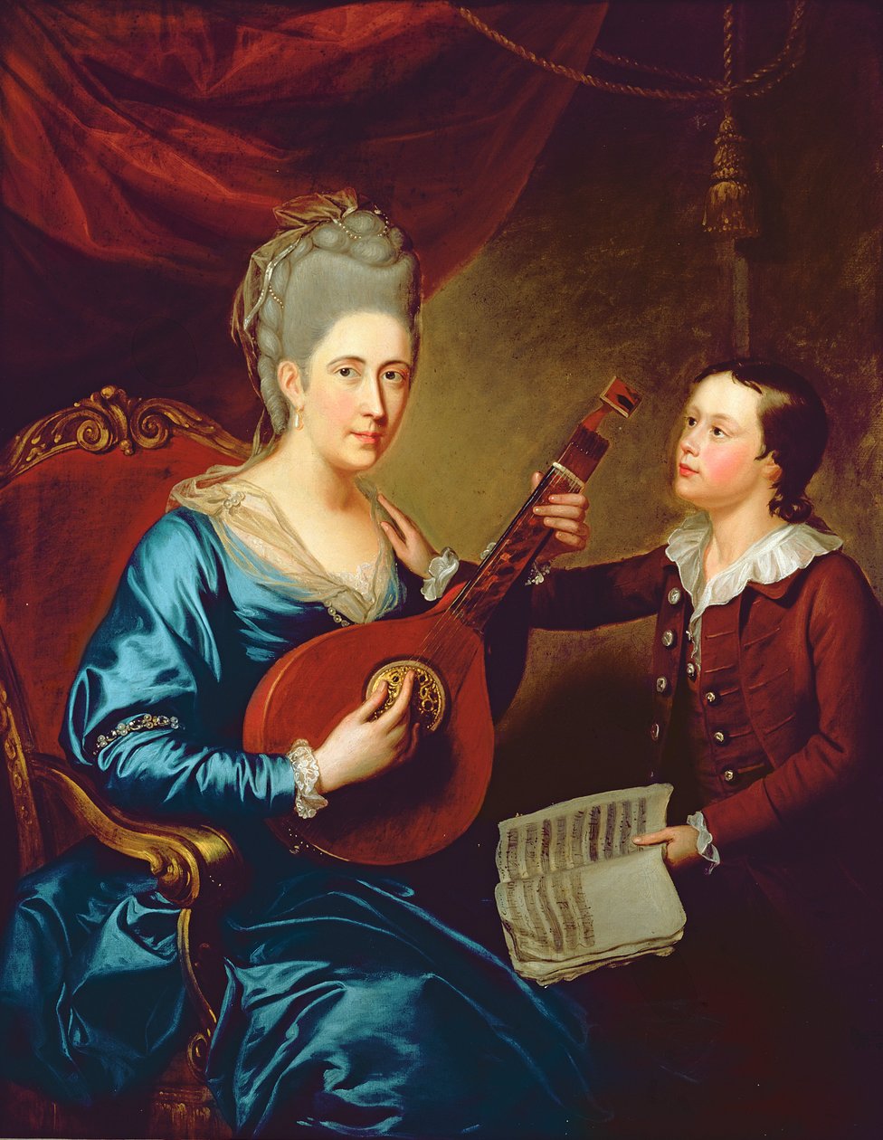 Signora Joseph Bird con suo Figlio, c.1760 da English School