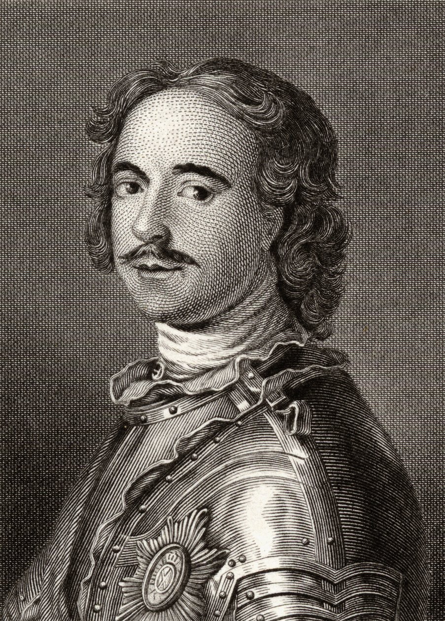 Pietro I (1672-1725) Pietro il Grande, Zar di Russia da English School