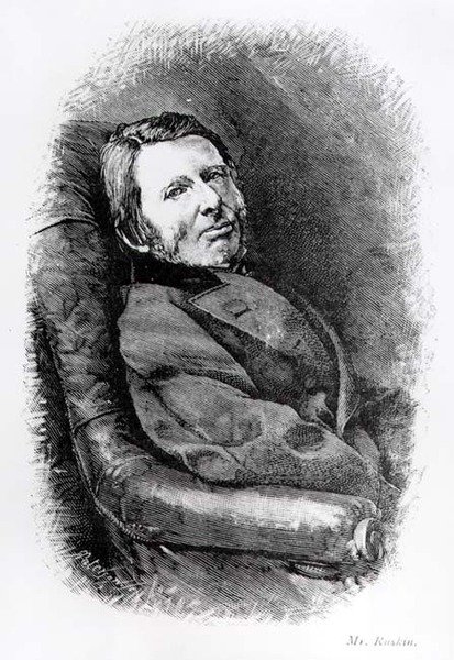 Ritratto di John Ruskin (1819-1900) da English School