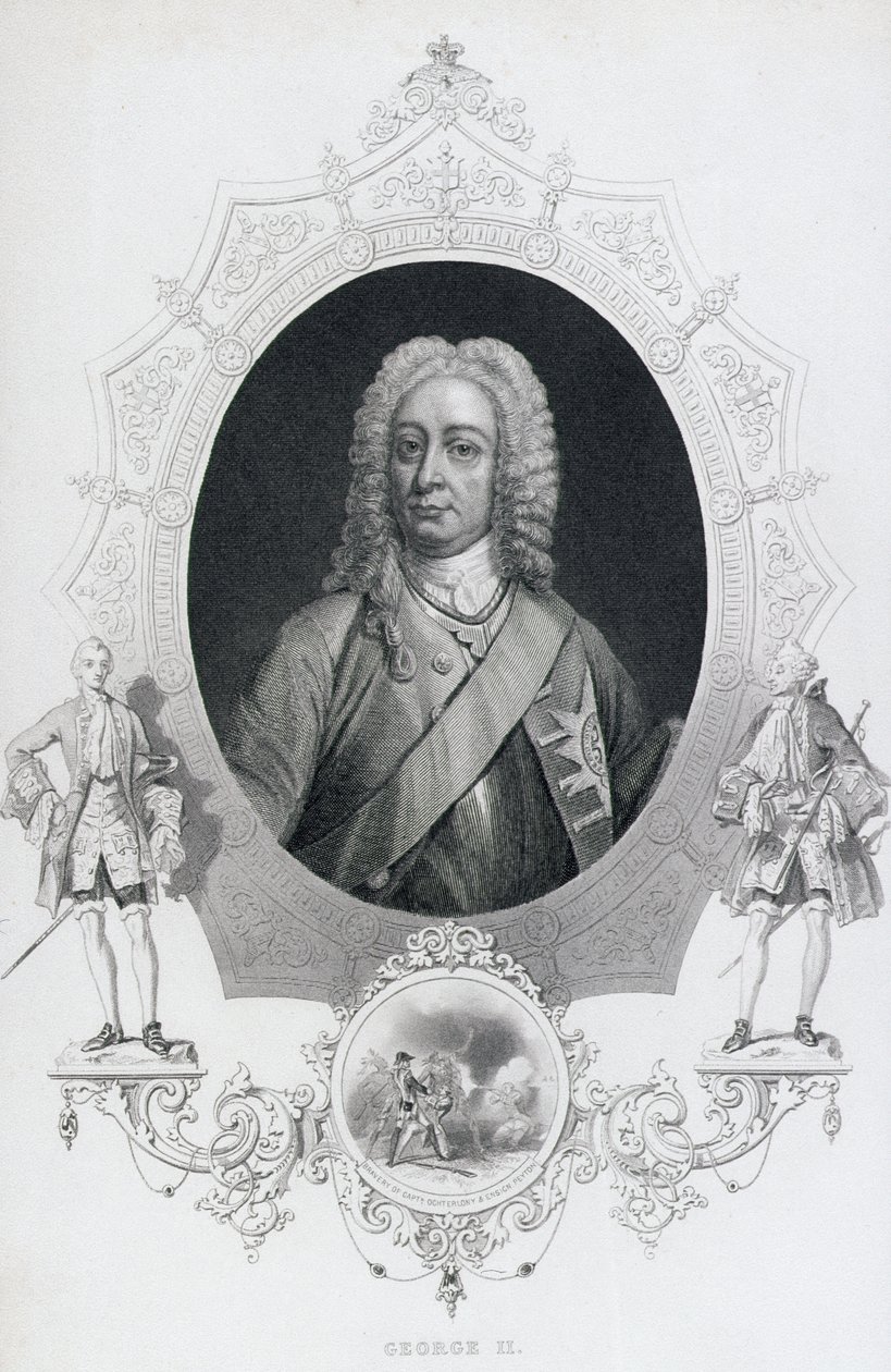 Ritratto di re Giorgio II (1683-1760) da English School