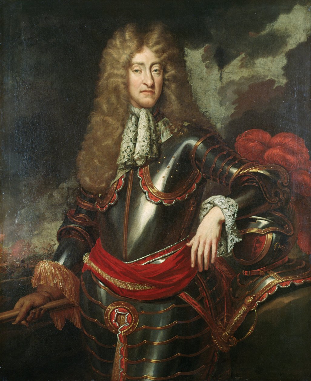 Ritratto di Re Giacomo II, c.1690 da English School