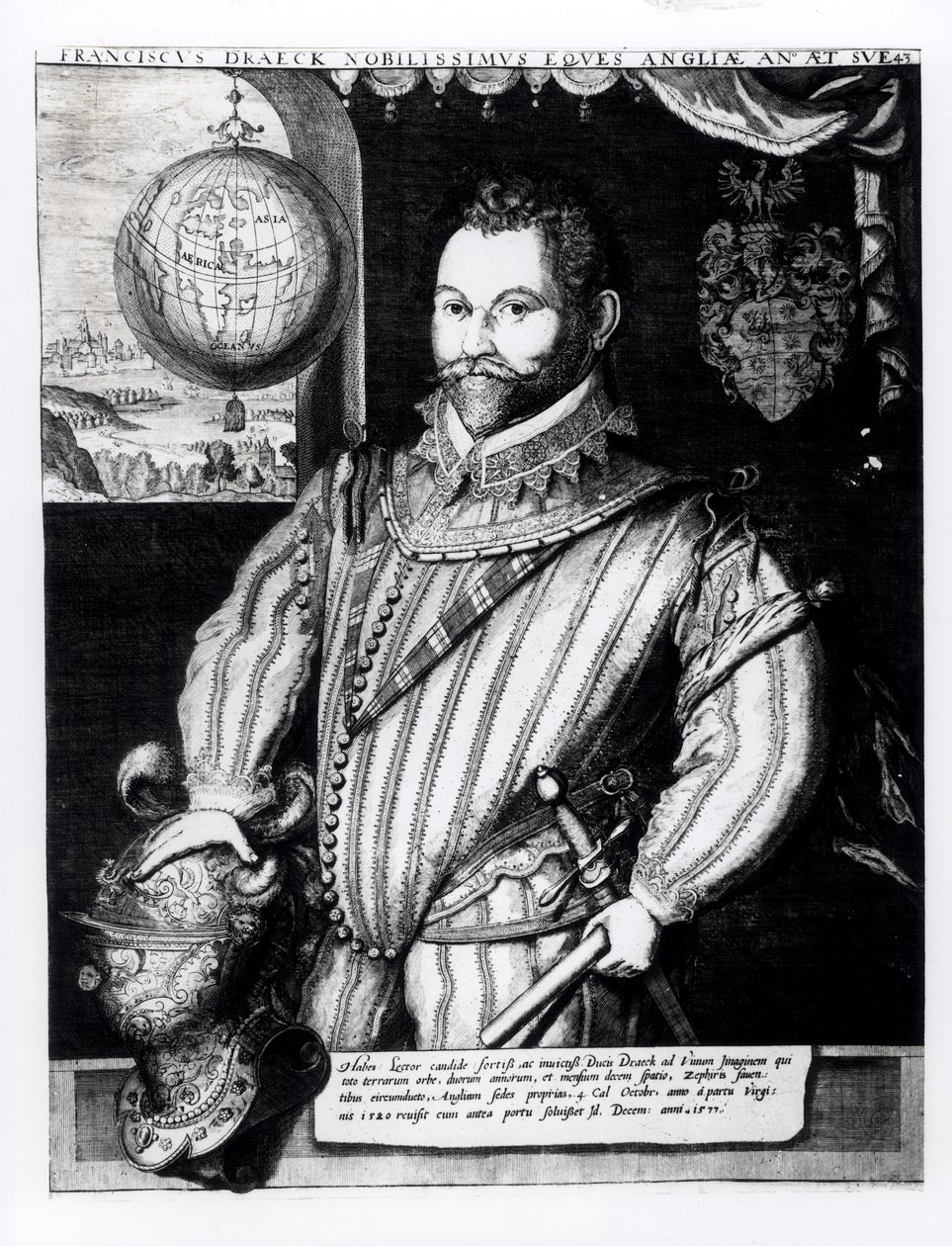 Ritratto di Sir Francis Drake (c.1540-96) da English School