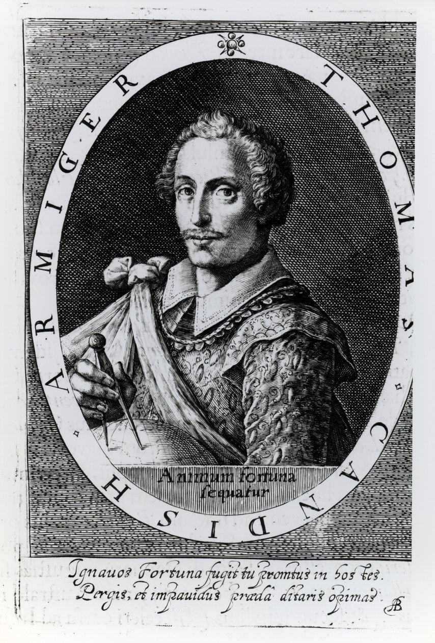 Ritratto di Thomas Cavendish (1560-92) da English School