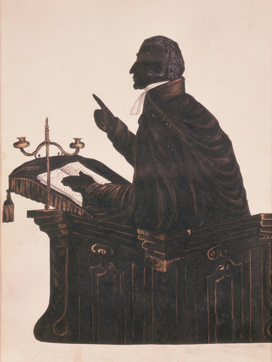 Silhouette del Rev. L. Littleton Powys (1791-1872), c.1850 da English School
