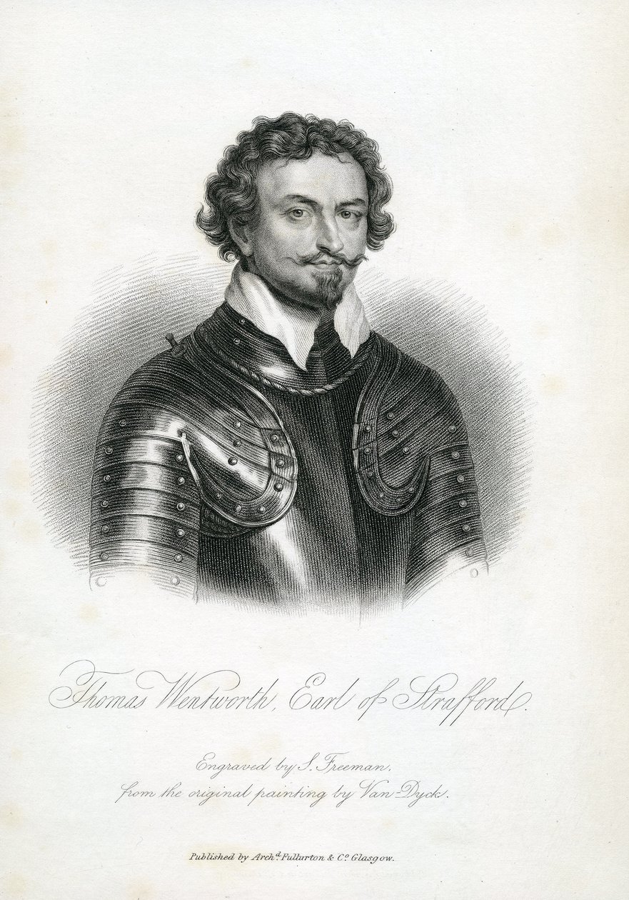Sir Thomas Wentworth, 1° Conte di Strafford da English School