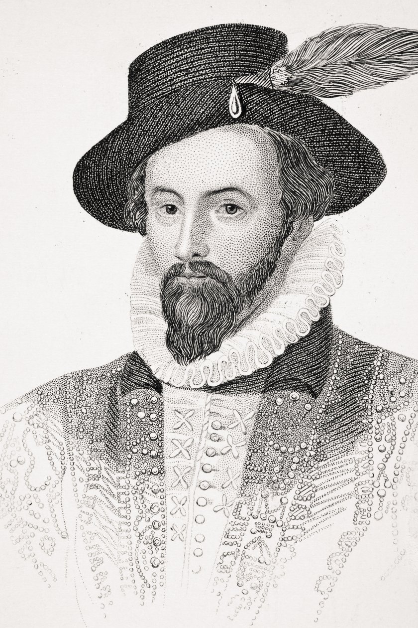 Sir Walter Raleigh, illustrazione da 