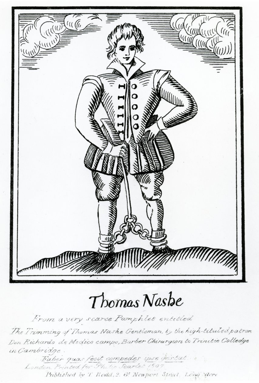 Thomas Nashe da un opuscolo molto raro intitolato 