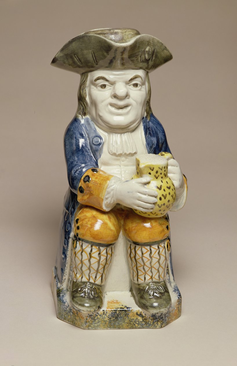 Boccale Toby, realizzato a Staffordshire, c.1790-1810 da English School