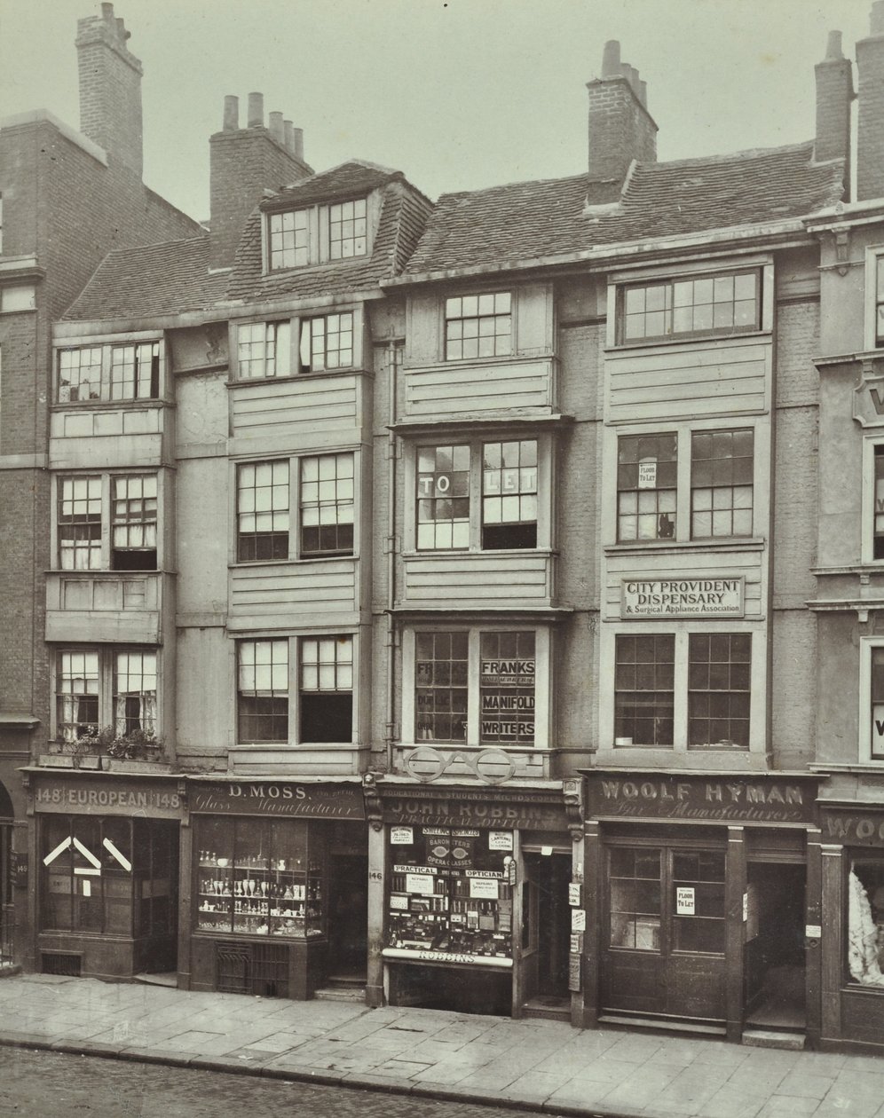 145-148 Aldersgate Street, Londra, 1879 da English Photographer