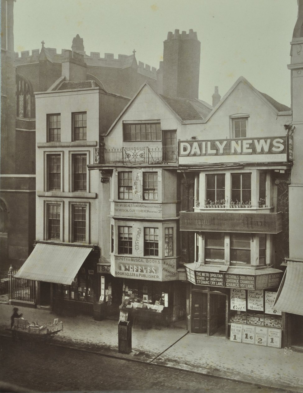 185 Fleet Street, Città di Londra, 1884 da English Photographer