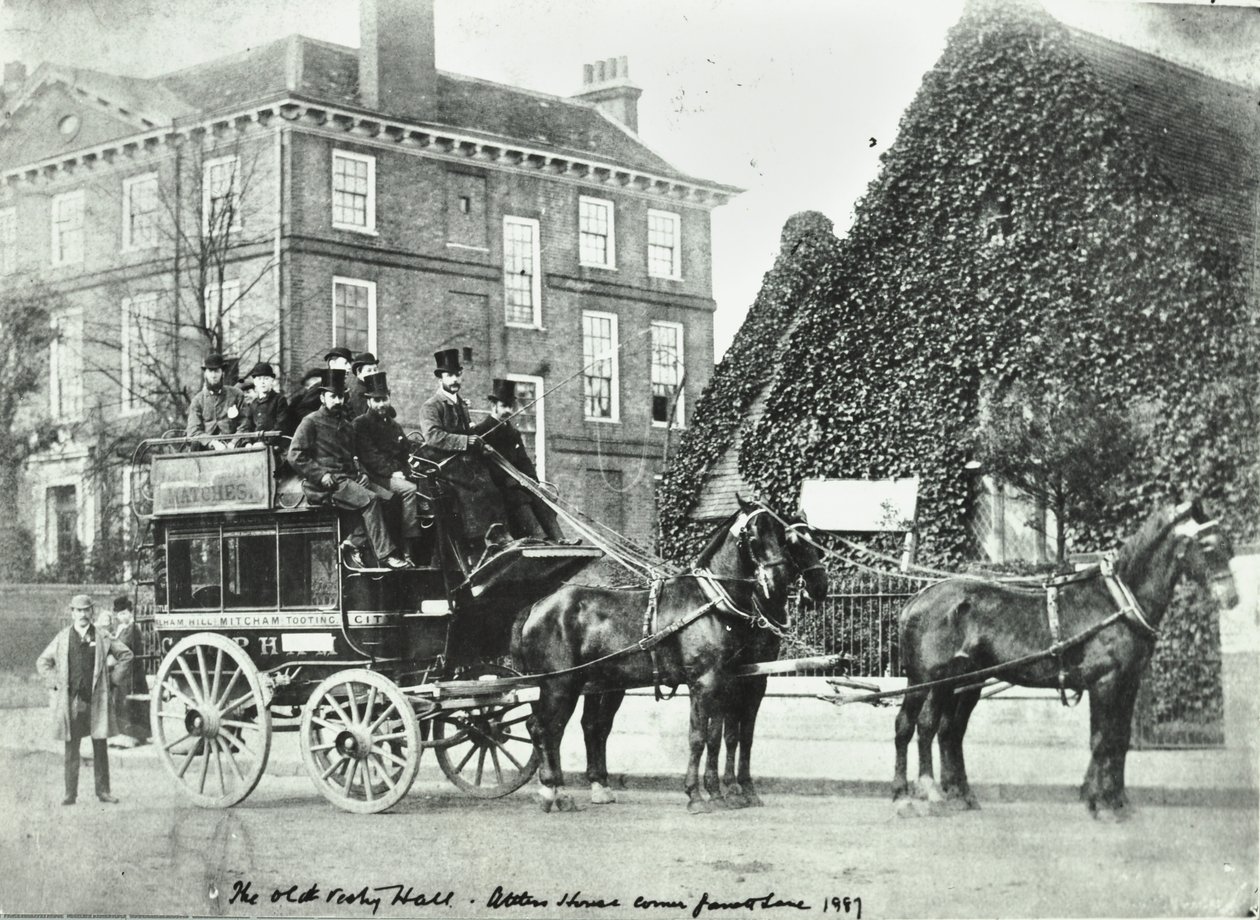 Garratt Lane: La Vecchia Sala Parrocchiale, 1887 da English Photographer