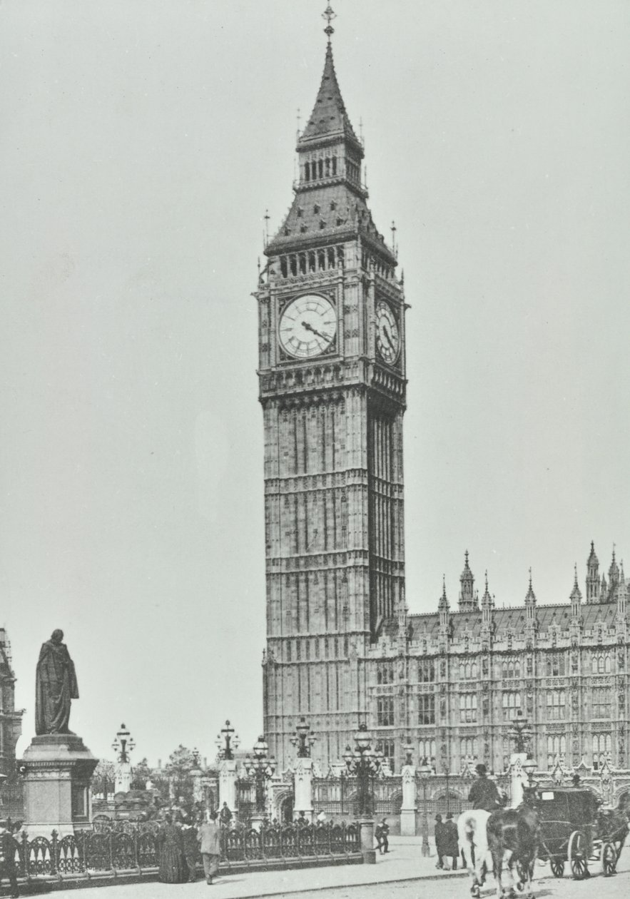 Parliament Square: Big Ben, 1896 da English Photographer