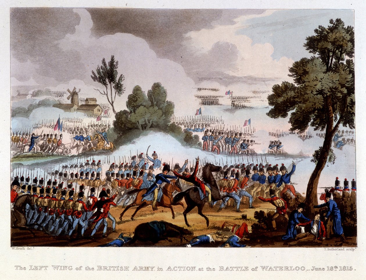 Battaglia di Waterloo, 18 giugno da English School