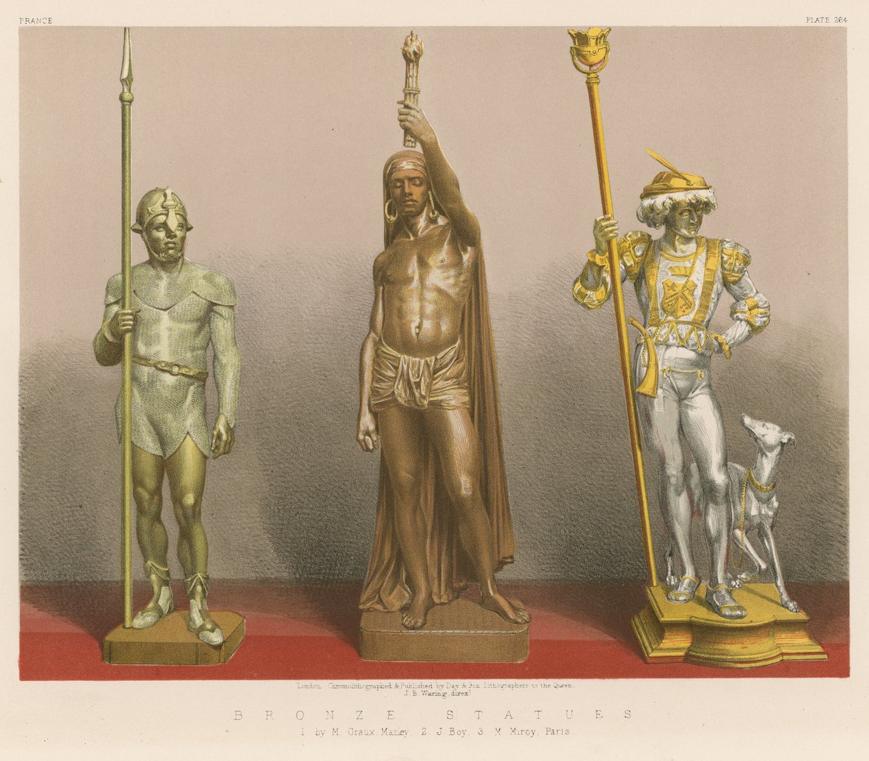 Statue di bronzo (cromolito) da English School