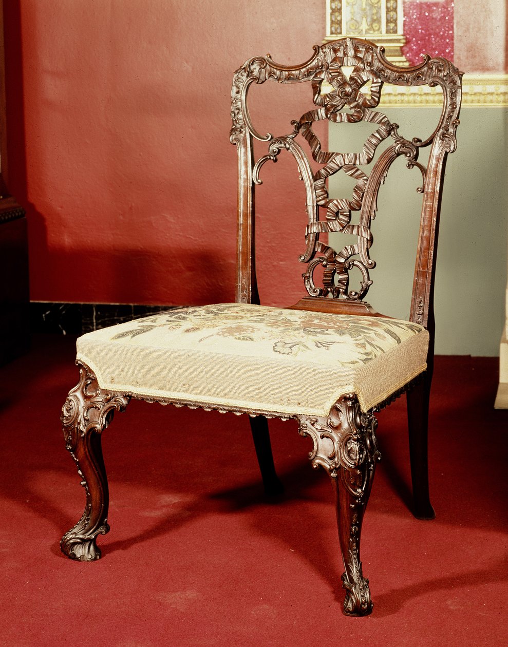 Sedia, design del direttore Chippendale, c.1760 da English School