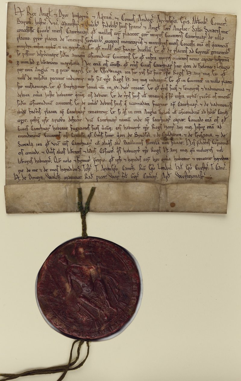 Carta di Enrico II da English School