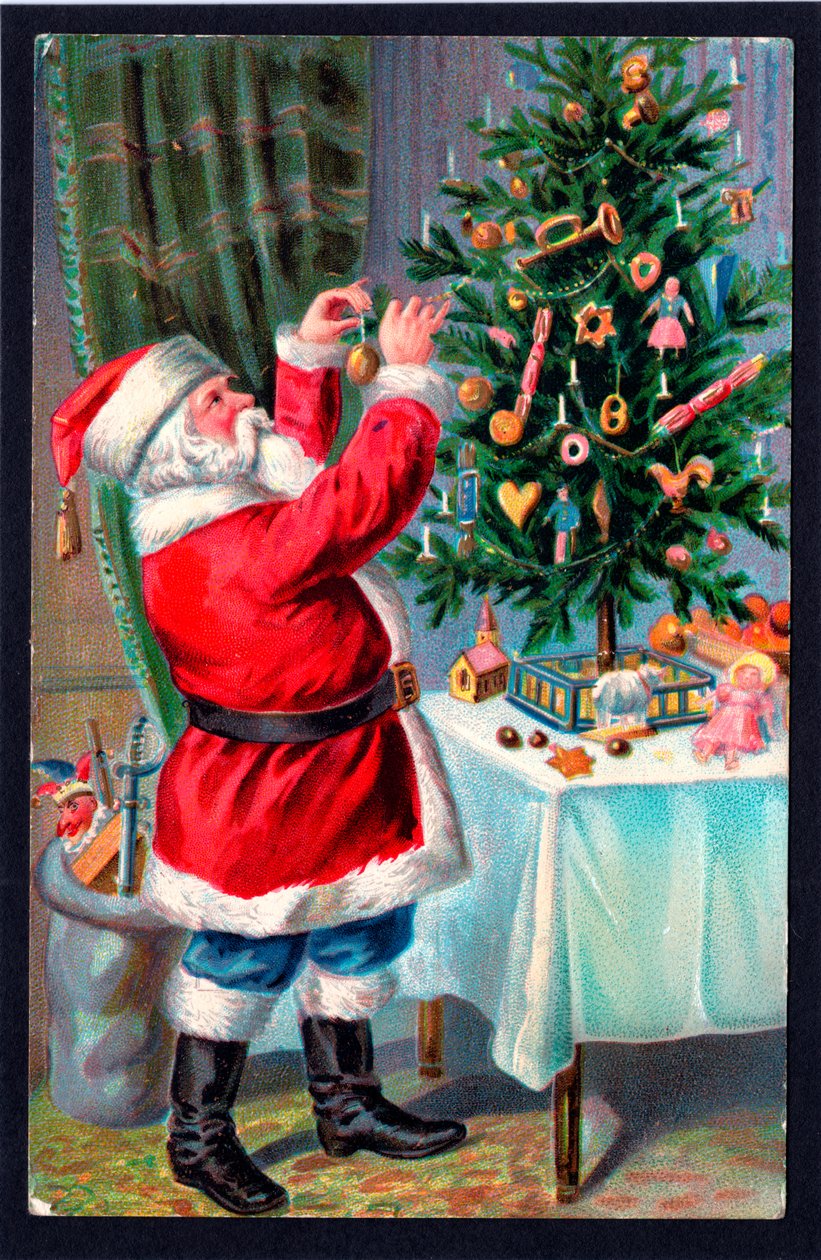 Cartolina di Natale, c.1907 da English School