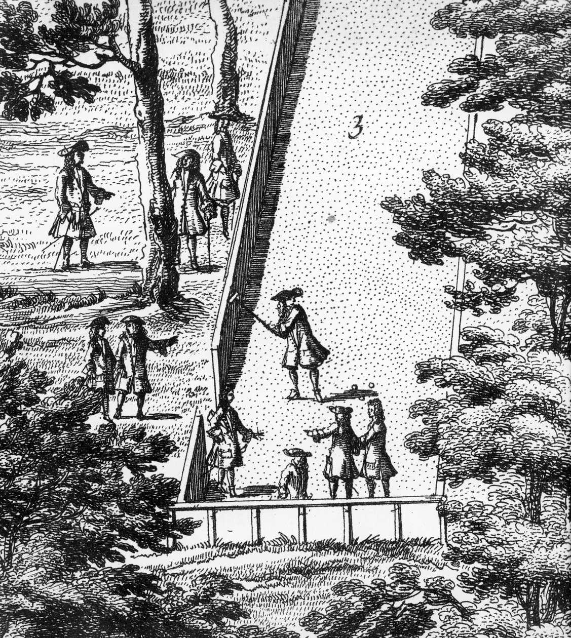 Croquet (incisione) da English School