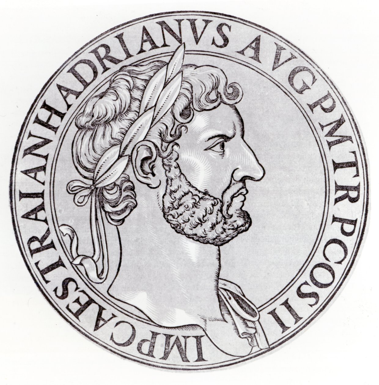 Imperatore Adriano (76-138) da English School