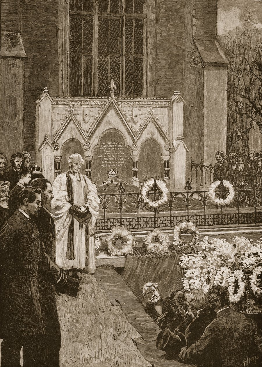 Funerale di Lord Beaconsfield a Hughenden da English School