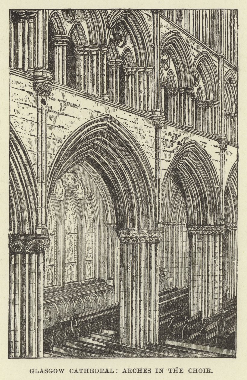 Cattedrale di Glasgow, archi nel coro da English School