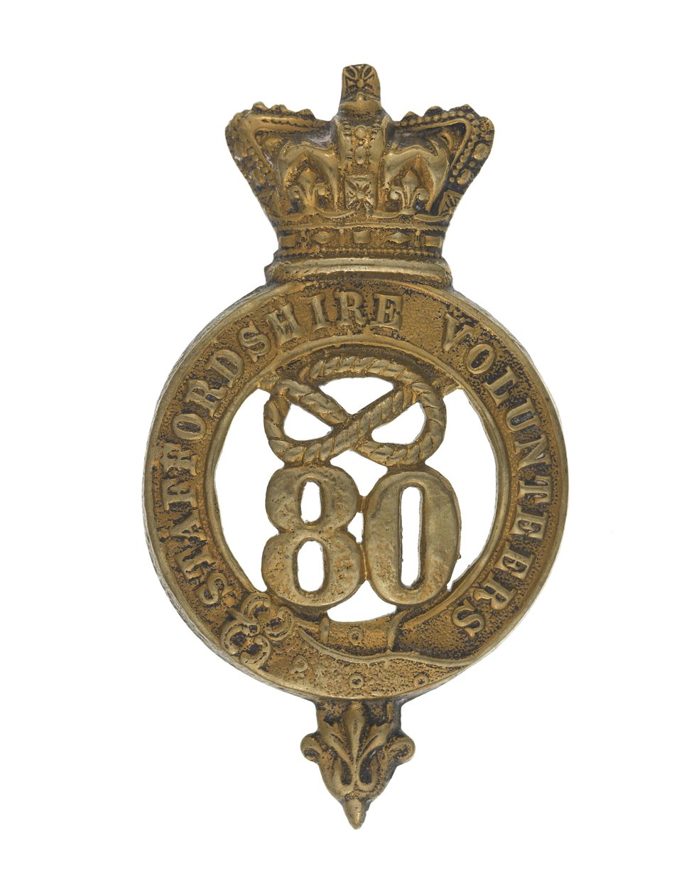 Distintivo di Glengarry, c.1874-81 (ottone) da English School