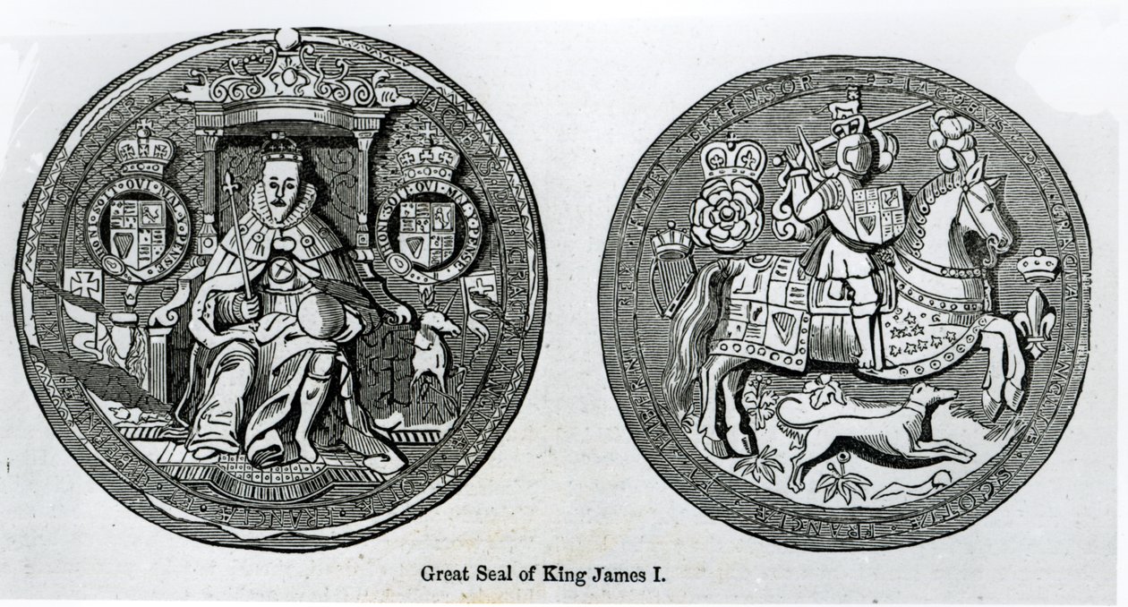 Grande Sigillo di Giacomo I (1566-1625) da English School