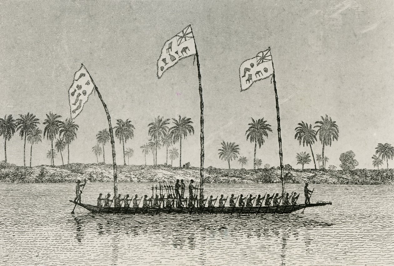 Canoa da guerra Iboe da English School